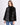 Chaqueta de visón horizontal Maximilian en negro - vista frontal