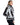 Chaqueta de rex color Taupe Chin, vista lateral