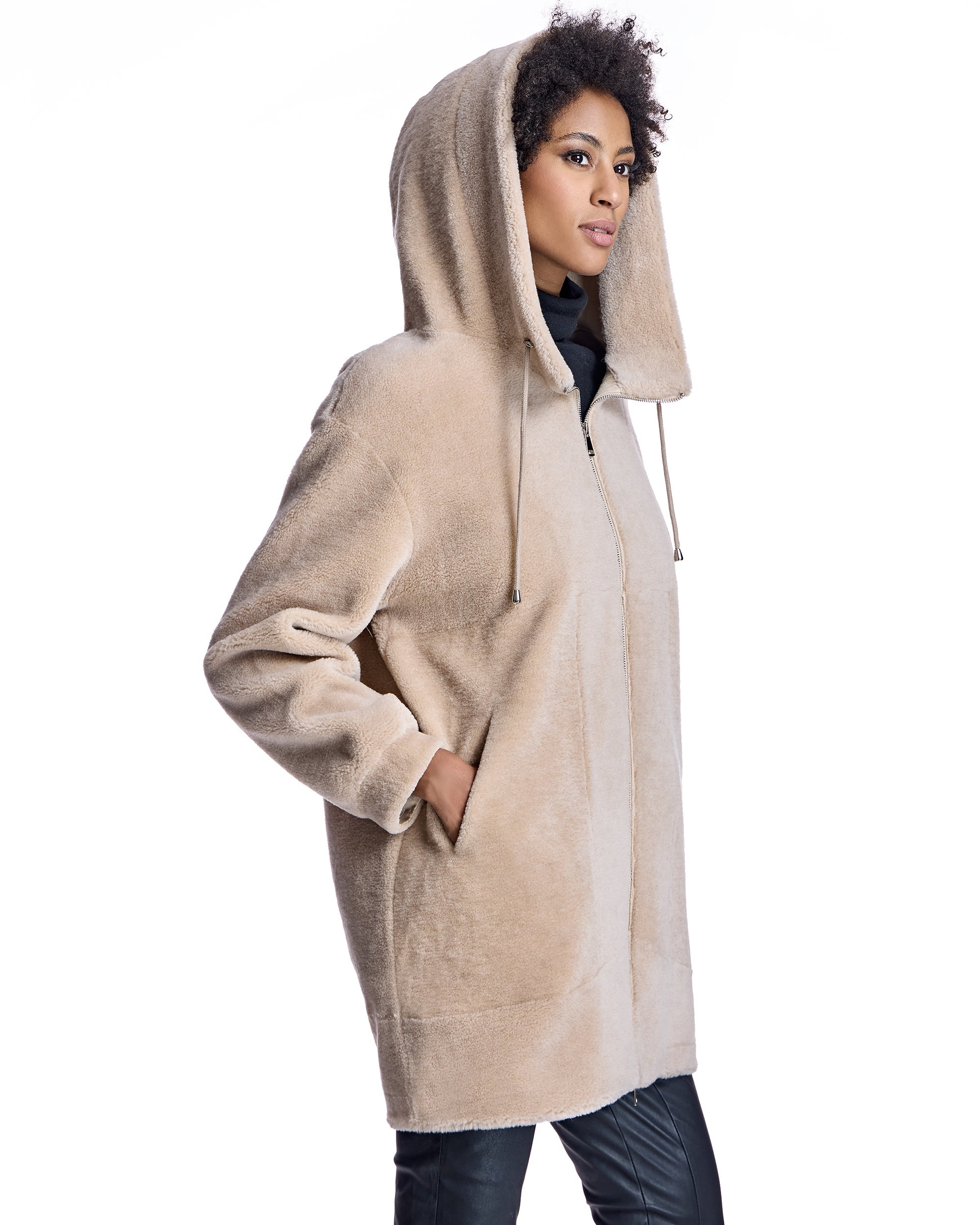Julia & Stella by Maximilian Lamb's Wool Parka