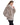 Chaqueta de cordero napado y troquelado con cuello camisero y bolsillo plastón - by Manzoni24 en TAUPE, imagen 2