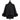 Chaqueta corta de ante negra con cuello de cashmere Maximilian - vista frontal