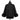 Chaqueta corta de ante negra con cuello de cashmere Maximilian - vista trasera