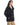 Chaqueta de cordero Charcoal con cuello solapa y doble botonadura - vista tres cuartos