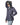 Chaqueta de plumas con capucha ribeteada en zorro en color Dark Grey - vista tres cuartos