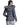 Chaqueta de plumas con capucha ribeteada en zorro en color Dark Grey - vista posterior
