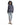Chaqueta de plumas con capucha ribeteada en zorro en color Dark Grey - vista adicional