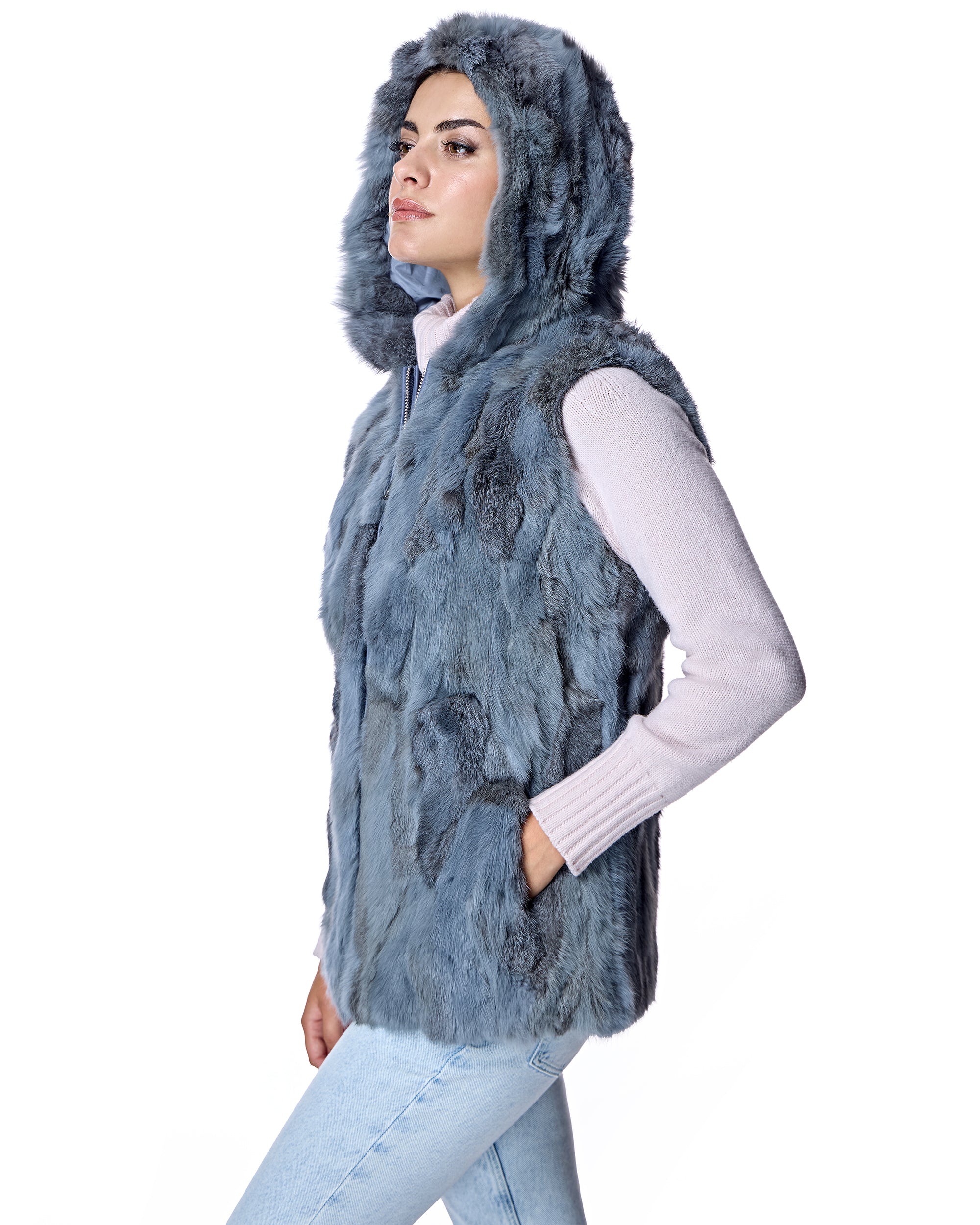 Rabbit Vest with Hood