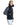 Chaqueta de cuero de cabra con cuello alado y mangas plumíferas Maximilian en black - imagen 2