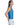 Top de cuero con cuello redondo Maximilian en cobalt - imagen 2