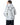 Chaqueta de retales de zorro con cuello alto ACT005-58|WHITE/BLACK SPOTS - vista 3
