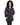 Chaquetón reversible de rex con capucha ribeteada de zorro AF61799-65|BLACK - vista 7