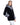 Chaqueta de visón rasado, manga recta, con franjas de chinchilla en cuello chal y puños AF61922-28|BLACK - vista 2