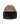 Knitted Wool Hat with Mink Trim - 1