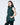 Chaleco reversible de retales de rex con cuello alto y cremallera Maximilian en green - imagen 3