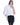 Bolero de visón en horizontal con cuello alto y manga francesa BC1502/M-25|WHITE - vista 1