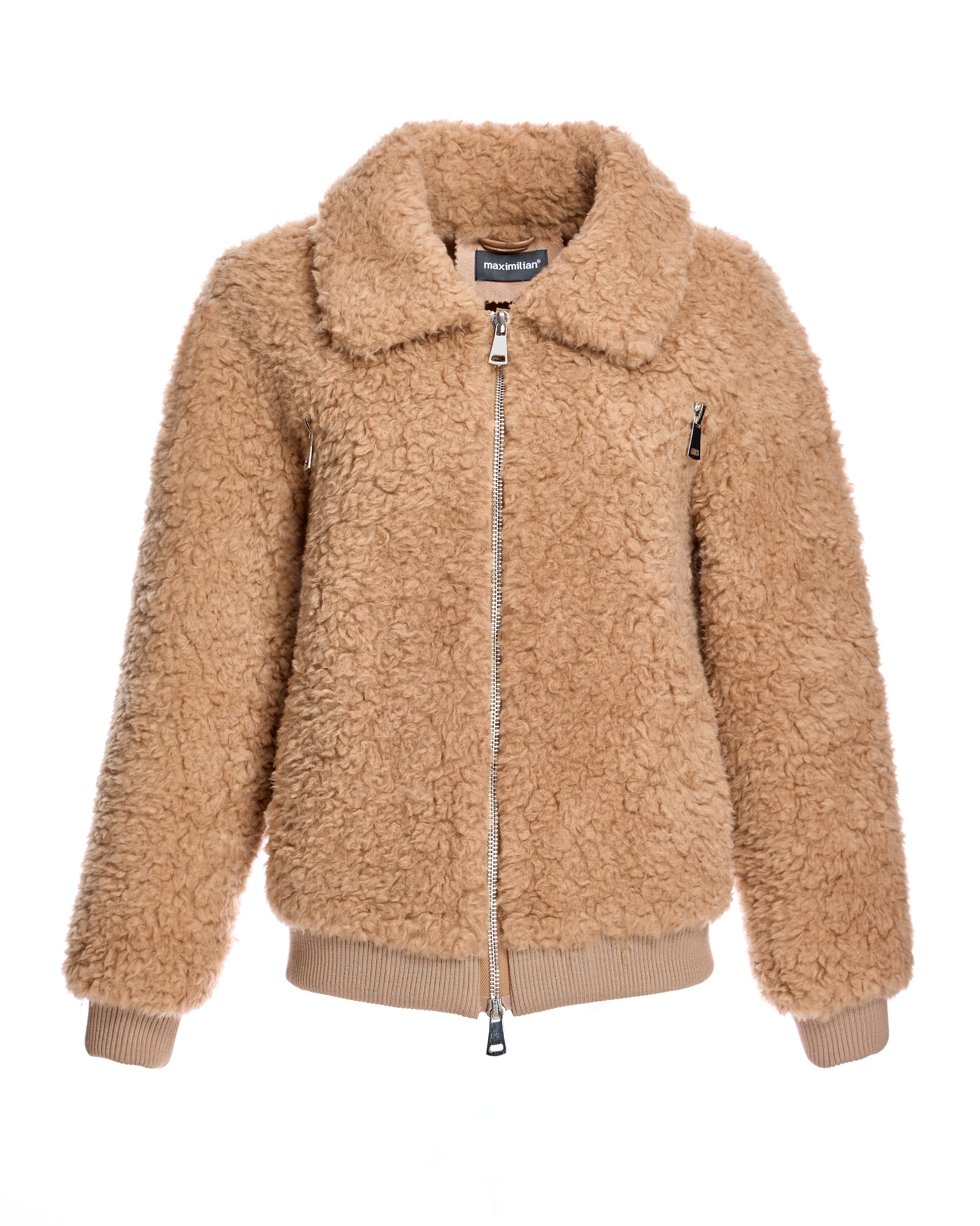 Maximilian Julia & Stella Lamb's Wool Bomber Jacket