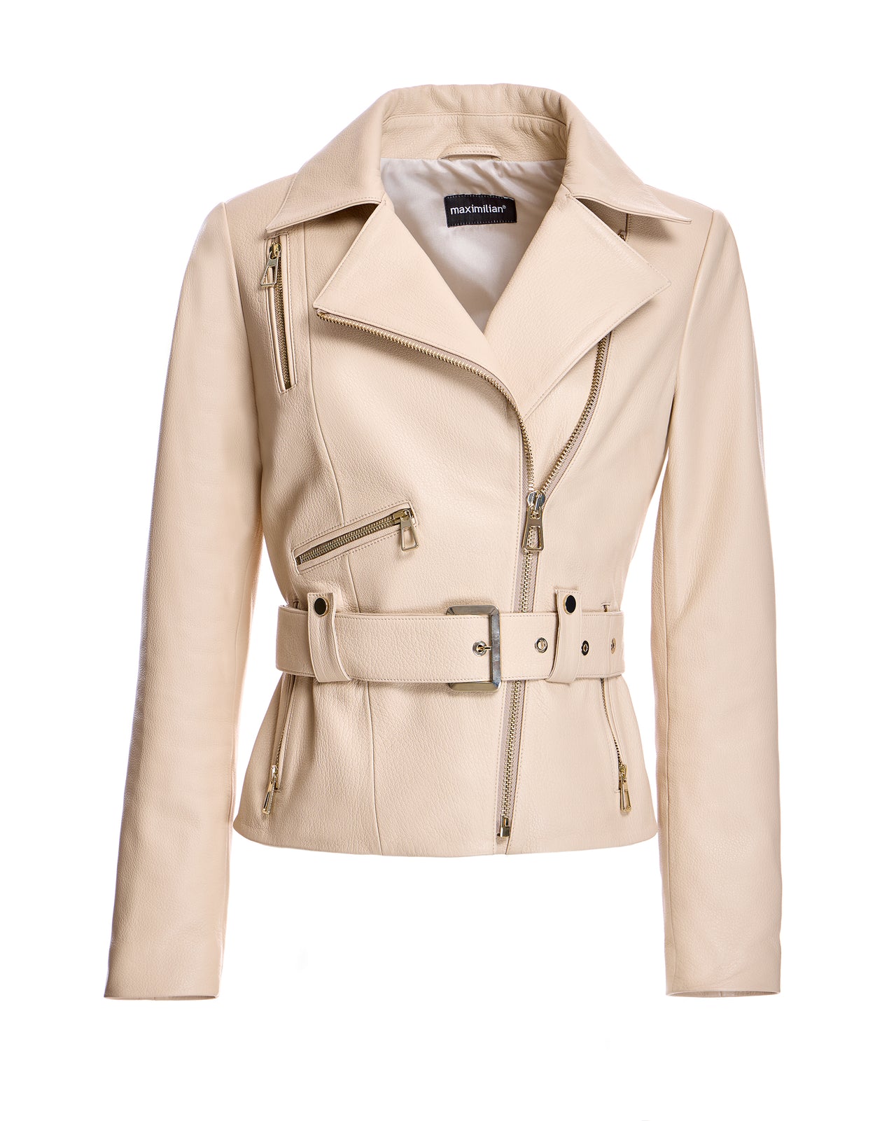 Belted Leather Jacket