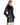 Chaquetón de cuero con cuello chal y puños de cordero BCI/DK/10/34-36|BLACK/DARK BROWN - vista 2