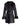 Chaquetón de cuero con cuello chal y puños de cordero BCI/DK/10/34-36|BLACK/DARK BROWN - vista 5