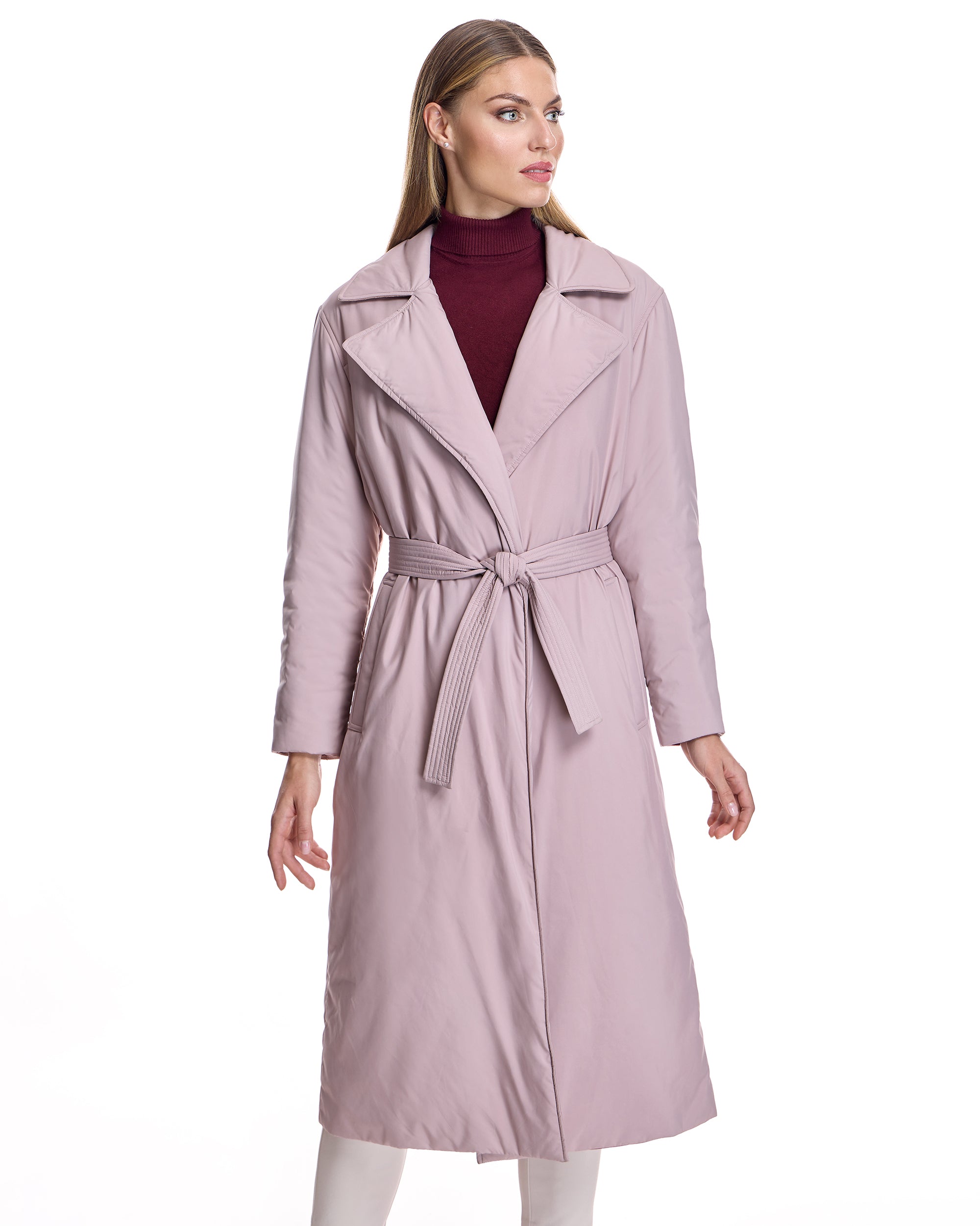 Nylon Belted Coat