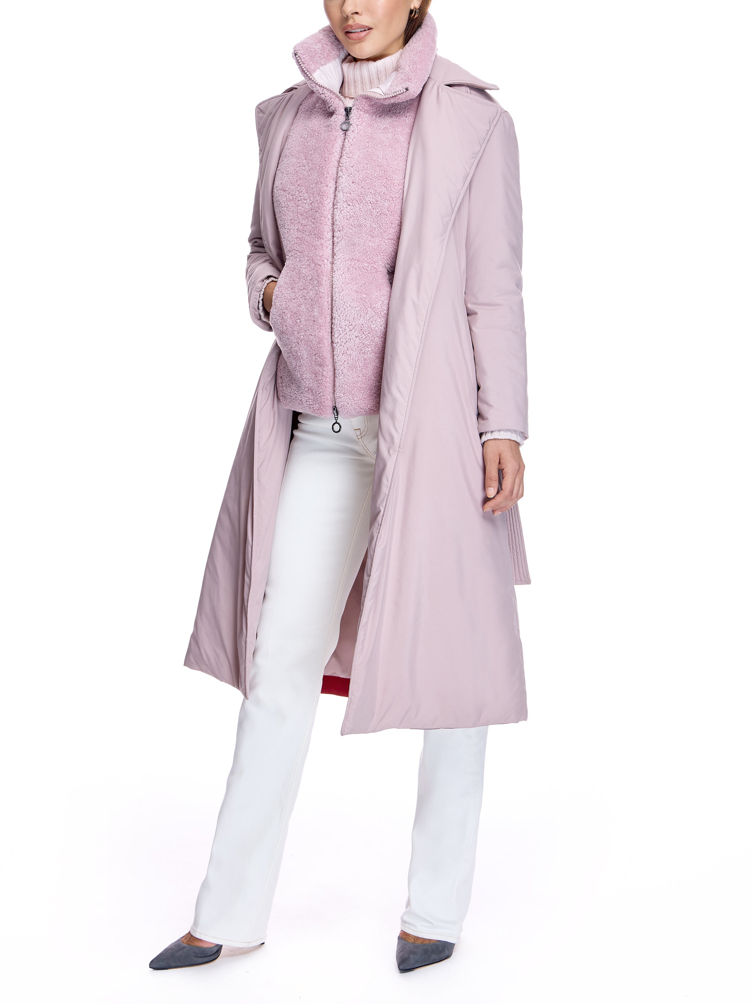 Nylon Belted Coat