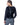 Chaleco de visón con chaqueta de cachemira tejido con capucha (set de 2 piezas) en BLACK, imagen 3