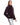 Chaqueta de visón horizontal con cuello tira e inserciones de visón rasado Maximilian en burgundy - imagen 3