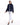 Chaqueta de visón horizontal con cuello tira e inserciones de visón rasado Maximilian en marine - imagen 5