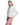 Chaqueta de cuero con ribetes florales, cuello alto y cremallera Maximilian en cream - imagen 2