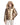 Chaqueta reversible de visón horizontal y plumas en dorado Maximilian en pastel - imagen 7