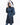 Chaquetón de plumas con capucha ribeteada de zorro Maximilian en marine - imagen 2