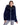 Chaqueta de rex horizontal con capucha ribeteada de zorro Maximilian en navy blue - imagen 1