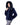Chaqueta de rex horizontal con capucha ribeteada de zorro Maximilian en navy blue - imagen 2