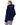 Chaqueta de rex horizontal con capucha ribeteada de zorro Maximilian en navy blue - imagen 3