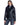 Chaqueta de cuero con cuello de cordero rizado GBS22092/L-42|BLACK - vista 1