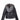 Chaqueta de cuero negra con cuello de zorro Maximilian - detalle