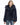 Chaqueta de rex (retales) con capucha ribeteada de raccoon en MARINE, imagen 1