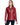 Chaqueta de cuero entallada con cuello alto y cremallera JW0138-42|RUBY RED - vista 1