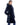 Abrigo reversible de visón rasado con capucha y cinturón en NAVY BLUE, imagen 2