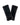Knitted Mink Patchwork Mittens - 1