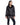 Chaqueta de cordero napado con cremallera cruzada en BLACK, imagen 1
