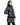 Chaqueta de cordero napado con cremallera cruzada en BLACK, imagen 2