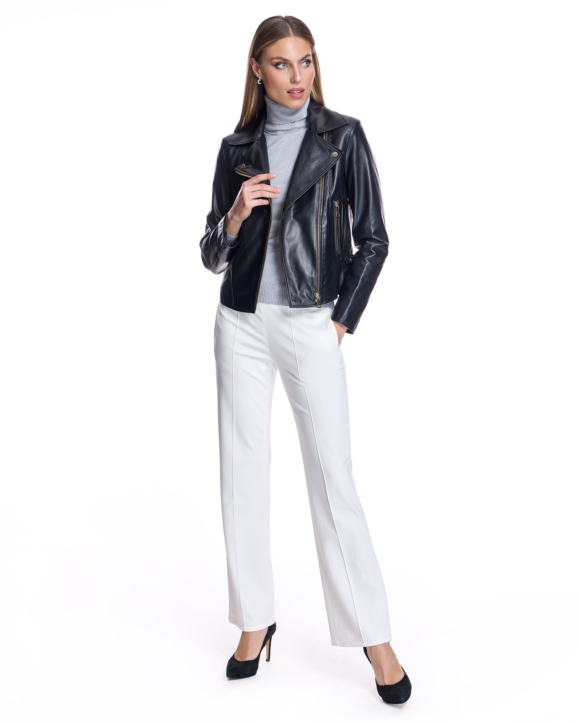 Leather Moto Jacket