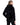 Chaqueta de retales de visón con capucha y cremallera en BLACK, imagen 3