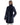 Abrigo de cordero reversible en horizontal con cuello alto en BLACK, imagen 3