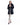 Abrigo de cordero reversible en horizontal con cuello alto en BLACK, imagen 4