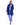 Abrigo de cordero reversible con cuello alto en ELECTRIC BLUE, imagen 4