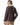 Chaqueta de cordero merino con cuello de solapa en contraste en BROWN/WHITE, imagen 3