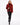 Chaqueta de visón (retales) con cuello camisero y cremallera en RED ANIMAL PRINT, imagen 3