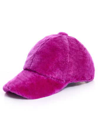 Shearling Baseball Hat